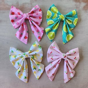 Handmade Sailor Bows for Dogs, Cute Everyday Dog Bow Accessory