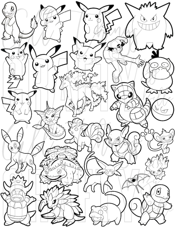 Pokémon Scans from PacificPikachu's Collection  Horse coloring pages,  Pokemon coloring pages, Pokemon coloring sheets