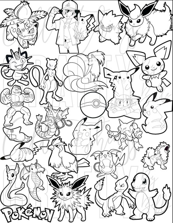 Pokemon Coloring Pages - 31+ Printable JPG, PDF Format Download