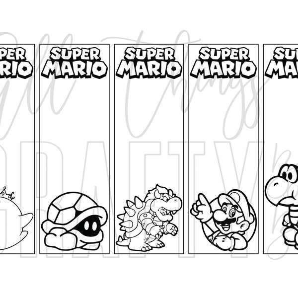 Coloring Bookmarks - Etsy