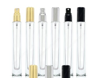 Glass Perfume Sample Bottles – 10ml Travel Size Atomizers, Pack of 6