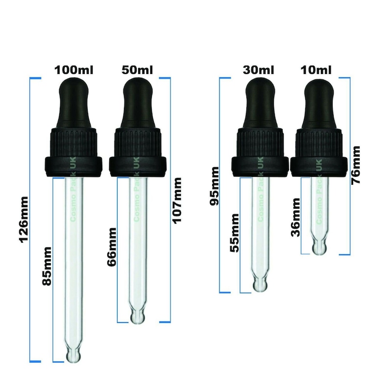 Amber Glass Dropper Bottles With Tamper Evident Pipette Eye Drop for