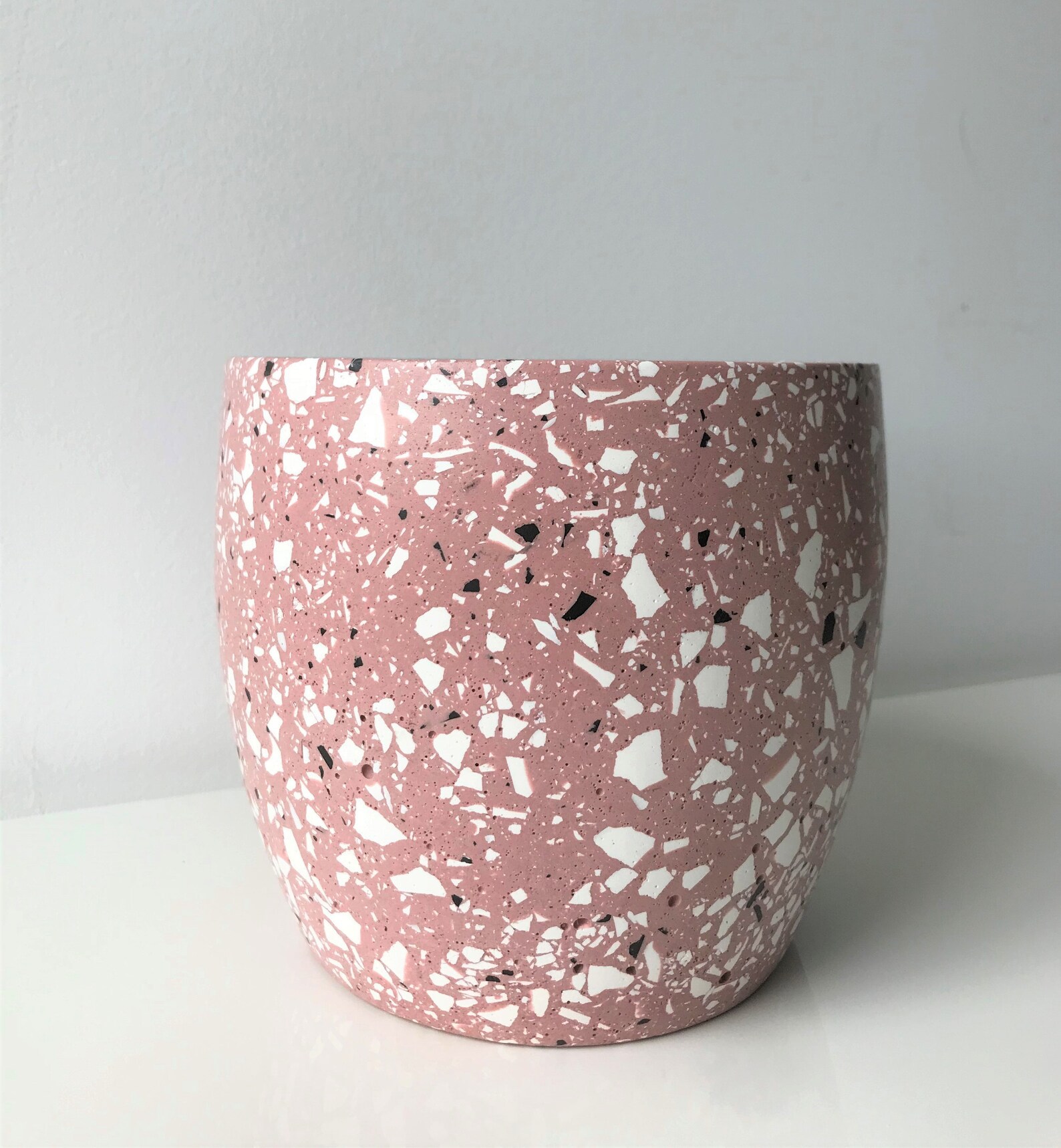 56 Dirty Pink Terrazzo Plant Pot Eco Friendly Indoor Etsy