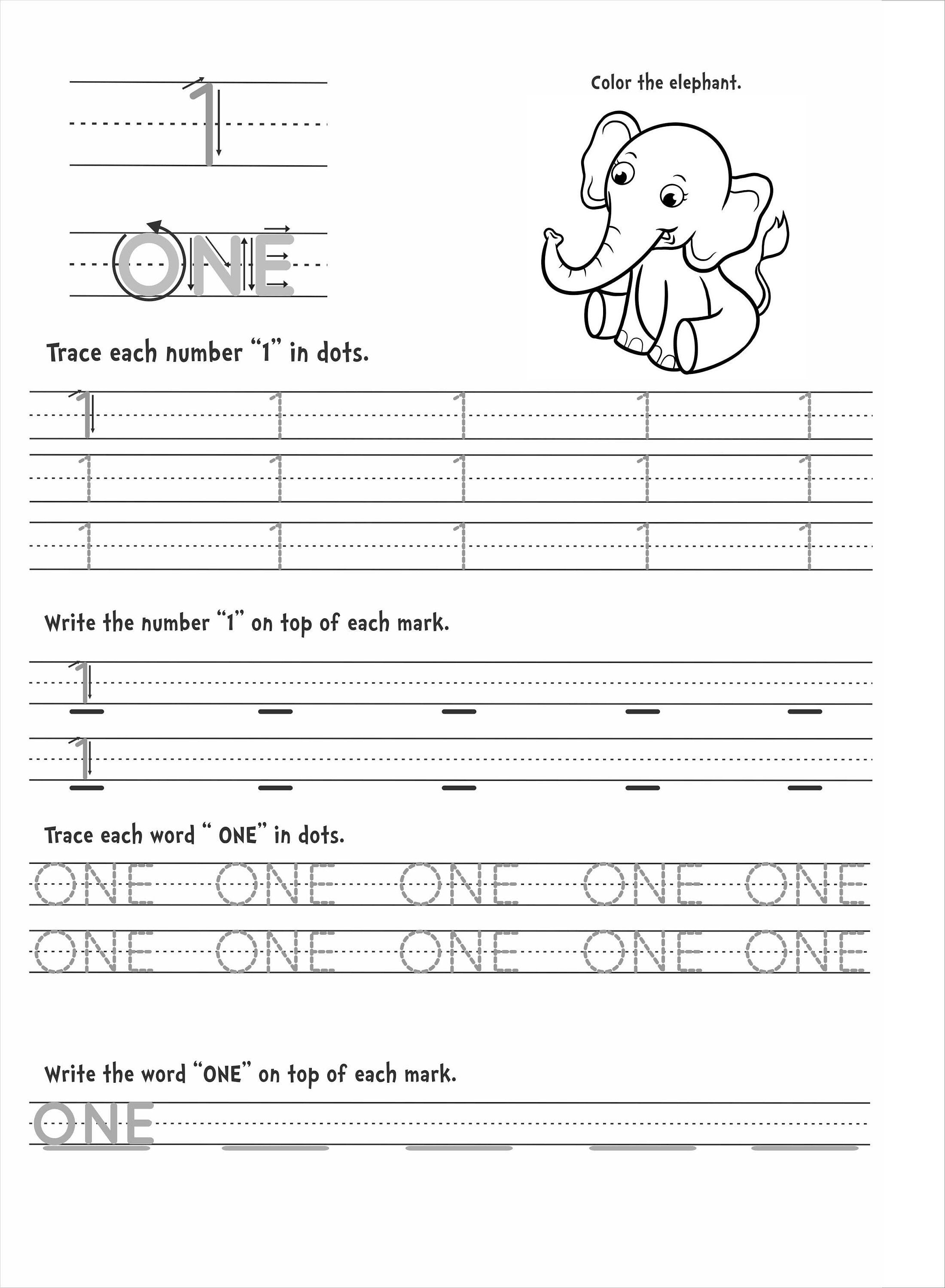 20 Printable Numbers Worksheet 1 to 20 Learn to Write | Etsy