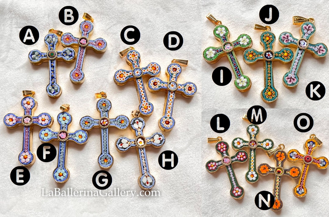 在庫あり イタリア フィレンツェ マイクロモザイク ジュエリー