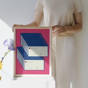 Y2K Fenster Fehler zu schön Nachricht Wandkunst | Rosa lustige Girly Schlafzimmer Wohnheim Wand Kunst | Trendy 90er Jahre Wand Kunst | Buntes Retro Poster