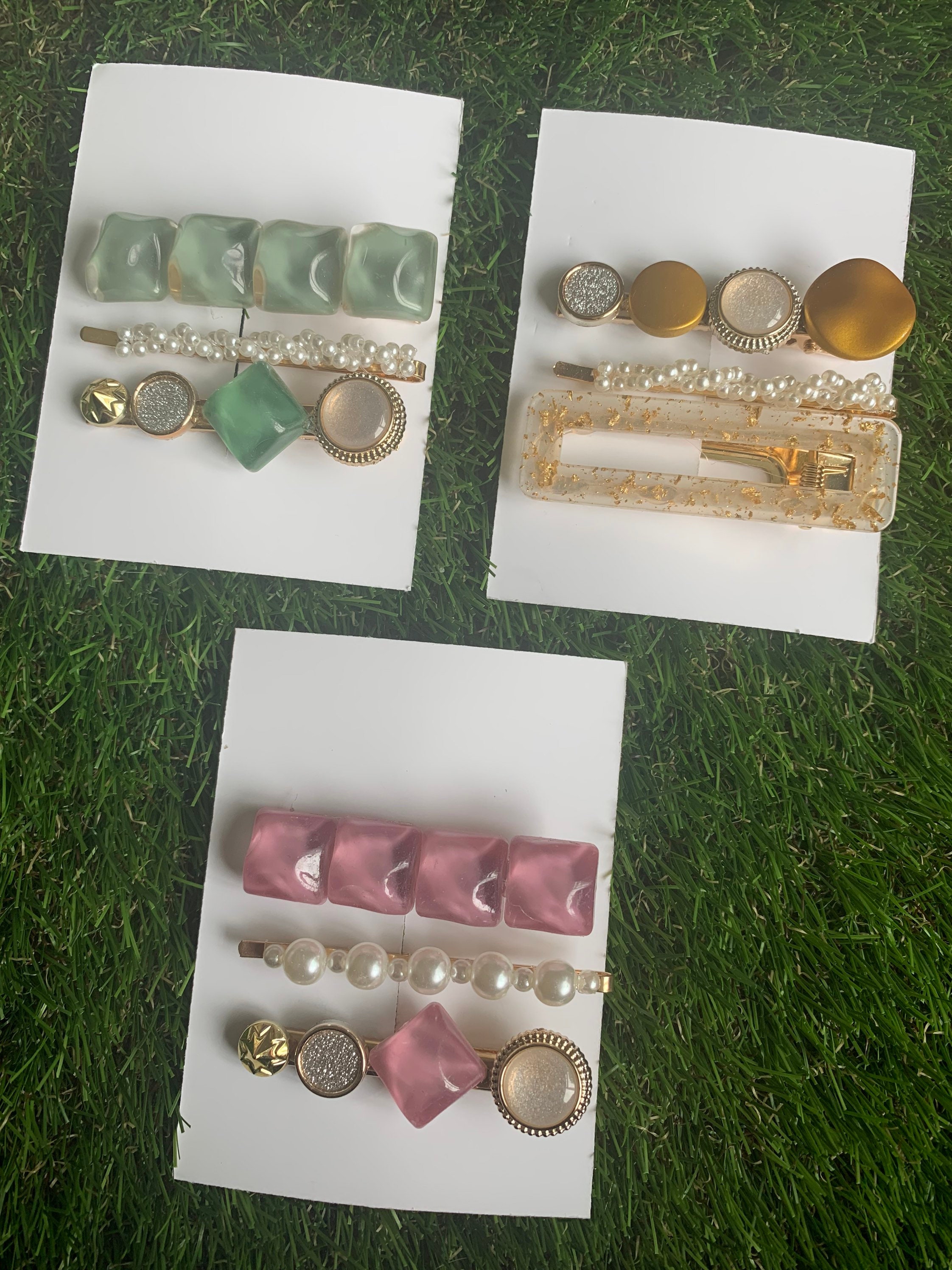 Hair Clip Set of 3 more Colours Etsy UK