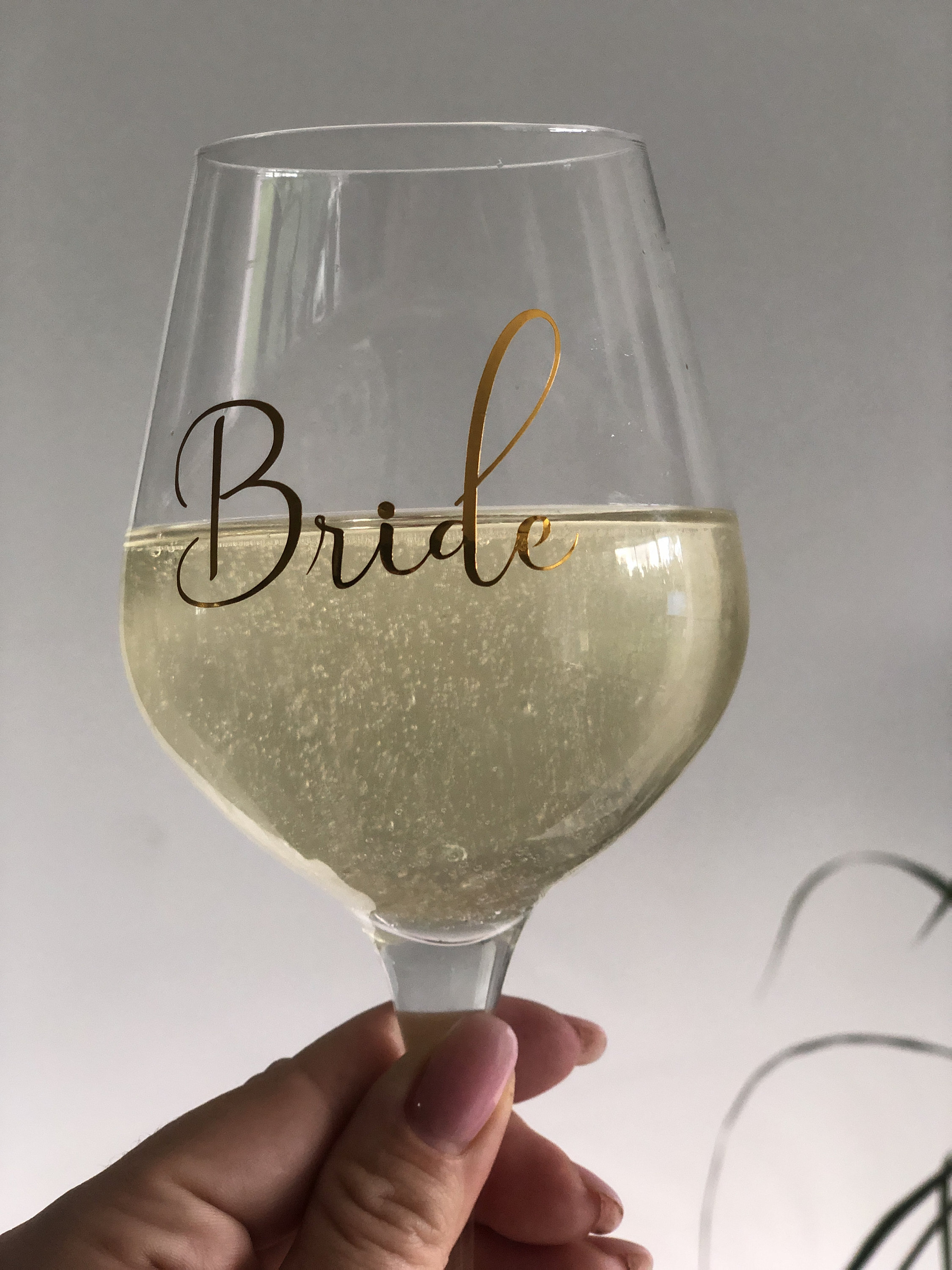 Bride groom wedding decals wine glass decals Etsy