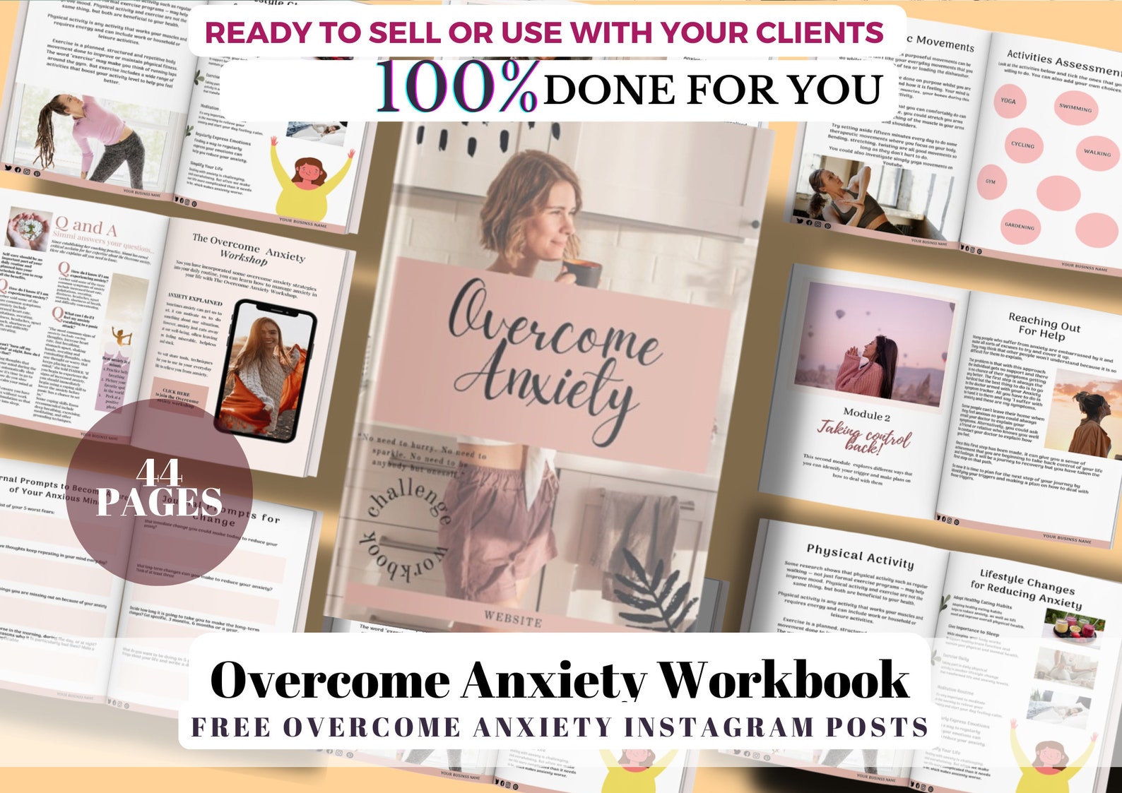 ULTIMATE WORKBOOK BUNDLE 100% Done for You Workbooks Life Coach Lead ...