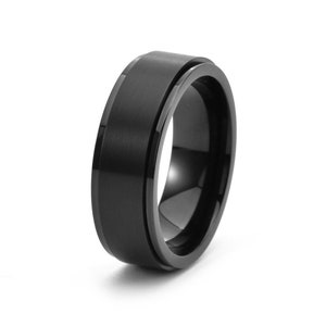 Aangepaste draaibare ring, Spinner ringen angst ring Fidget ring, zorgen & stress verlichting ring Streewear ring Unisex ring minimalistische ring voor mannen afbeelding 6