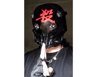 Night Killer Cyberpunk Maske-Cyberpunk Helm-Futuristische Maske-Tech Maske-Cyberpunk Cosplay Merch