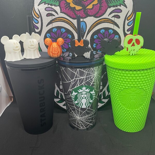 Disney inspired Halloween straw toppers