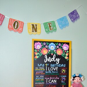 My First Fiesta Banner, Papel Picado Banner, Fiesta Birthday,Fiesta Party Decor, One, Uno, Number Banner