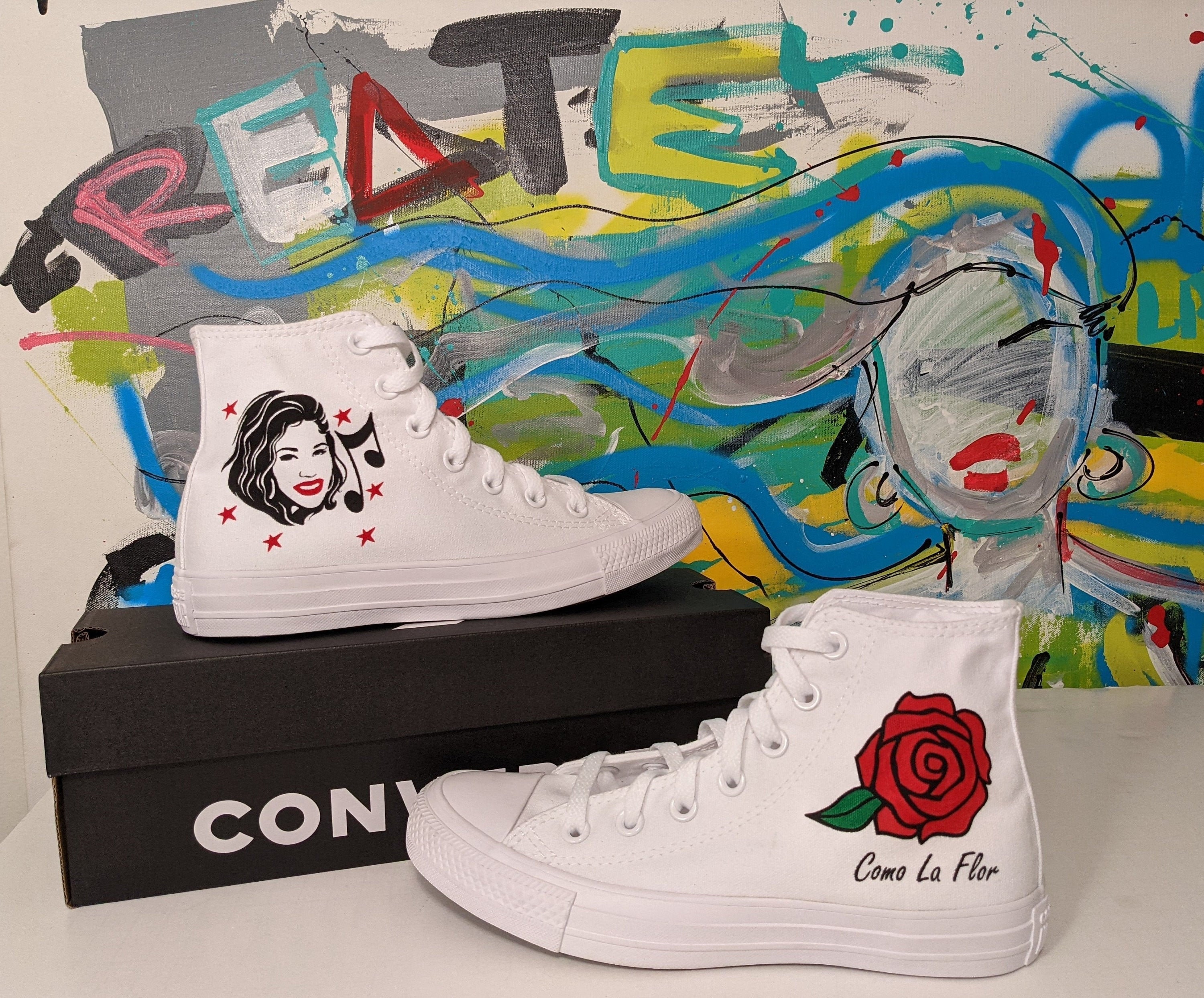 Custom selena converse sale