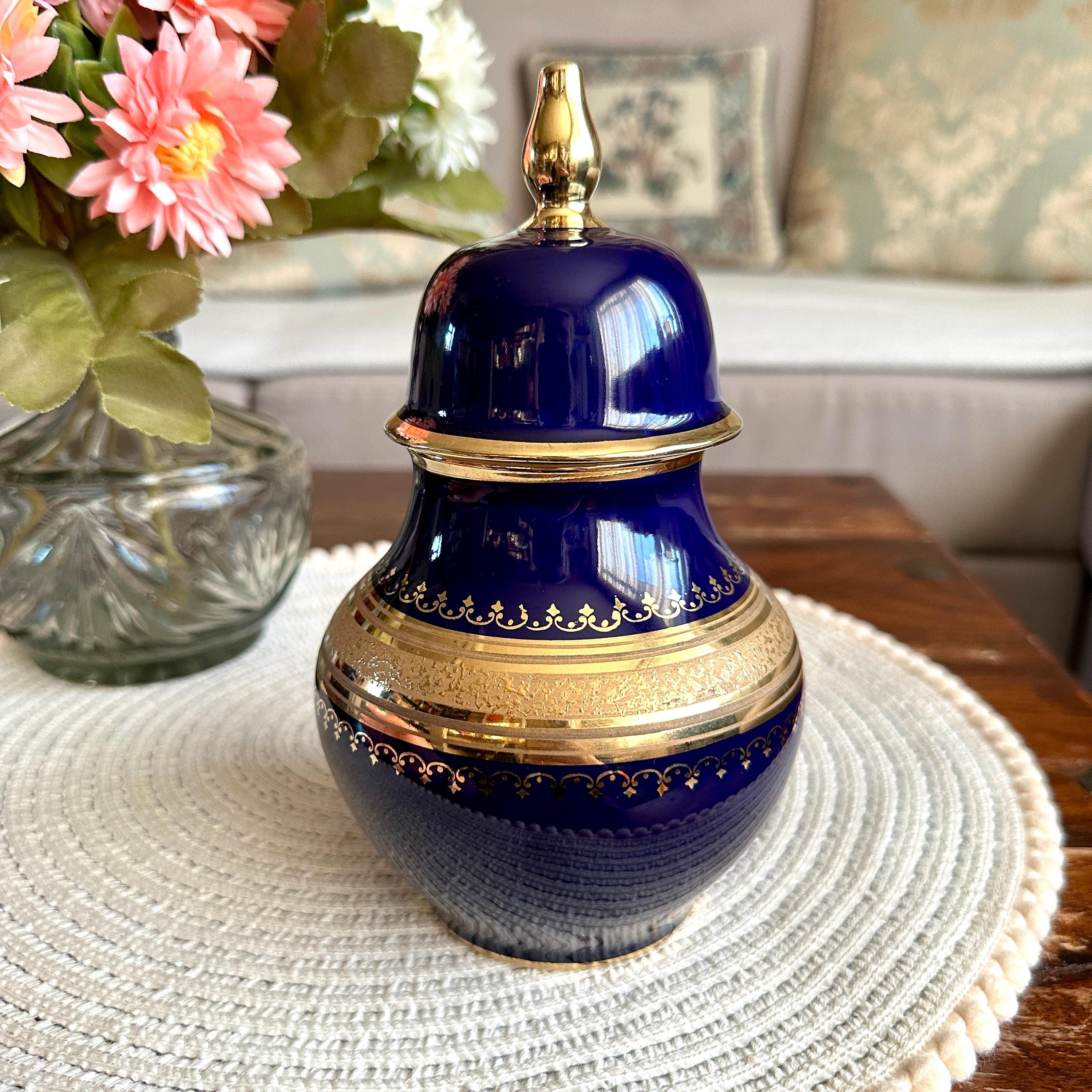 KPM 花瓶 Kpm cobalt blue vase - Etsy 日本