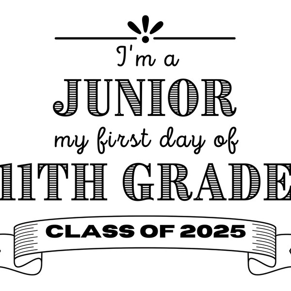 First Day 11th Grade Etsy