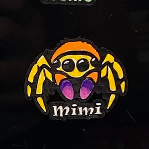Jumping Spider Name Tag