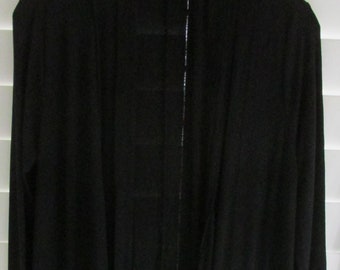 International Concepts Women&#39;s Open Front Embroidered Cardigan Sweater Size Small