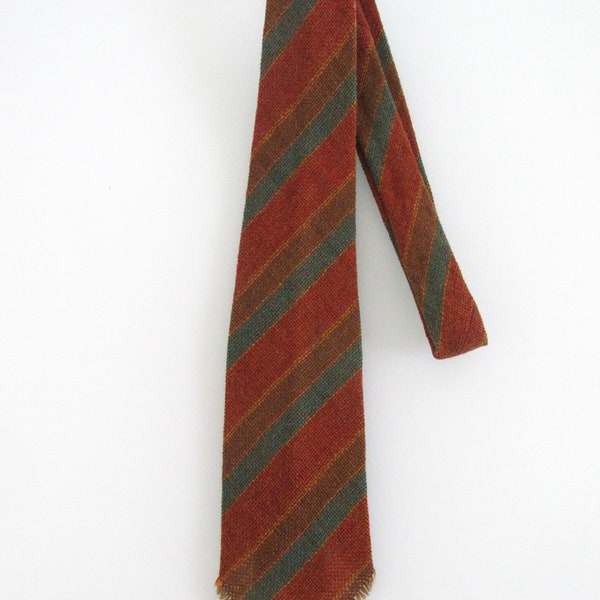 Vintage Unbranded Men's Wool Fringed Wool Tie