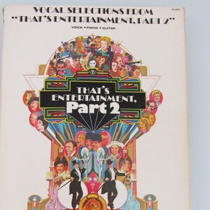 Vintage (1976) That&#39;s Entertainment Part 2 Sheet Music Songbook For Piano - Chords - Vocals