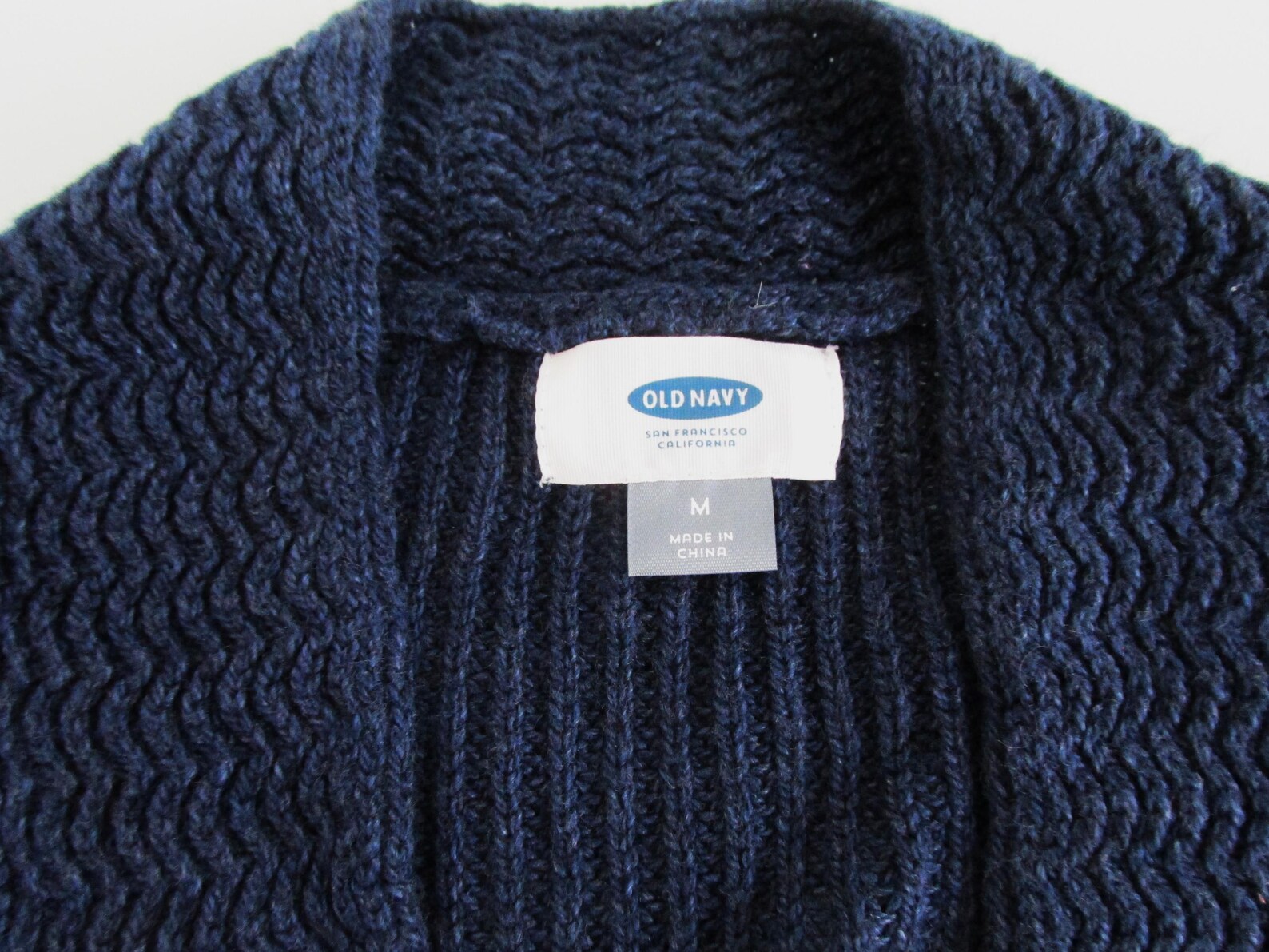 Gilet Cardigan Femme Front – Manches Longues, Maille Grise, Taille M, Neuf
