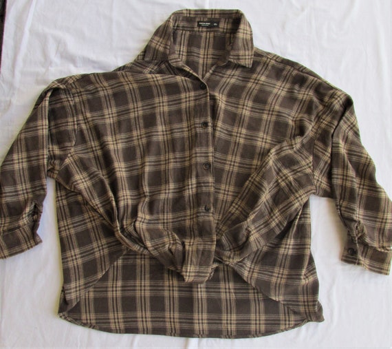 Twisted Cotton Flannel Shirt 