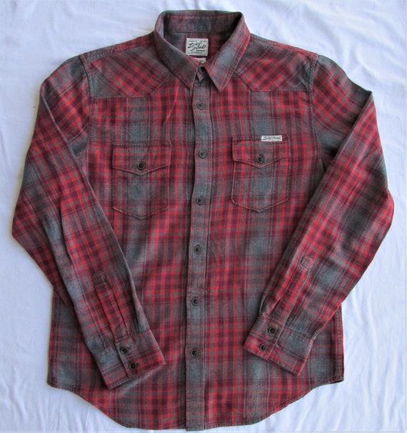 Lucky Brand Men's western Look Cotton Shirt Size Medium -  Canada