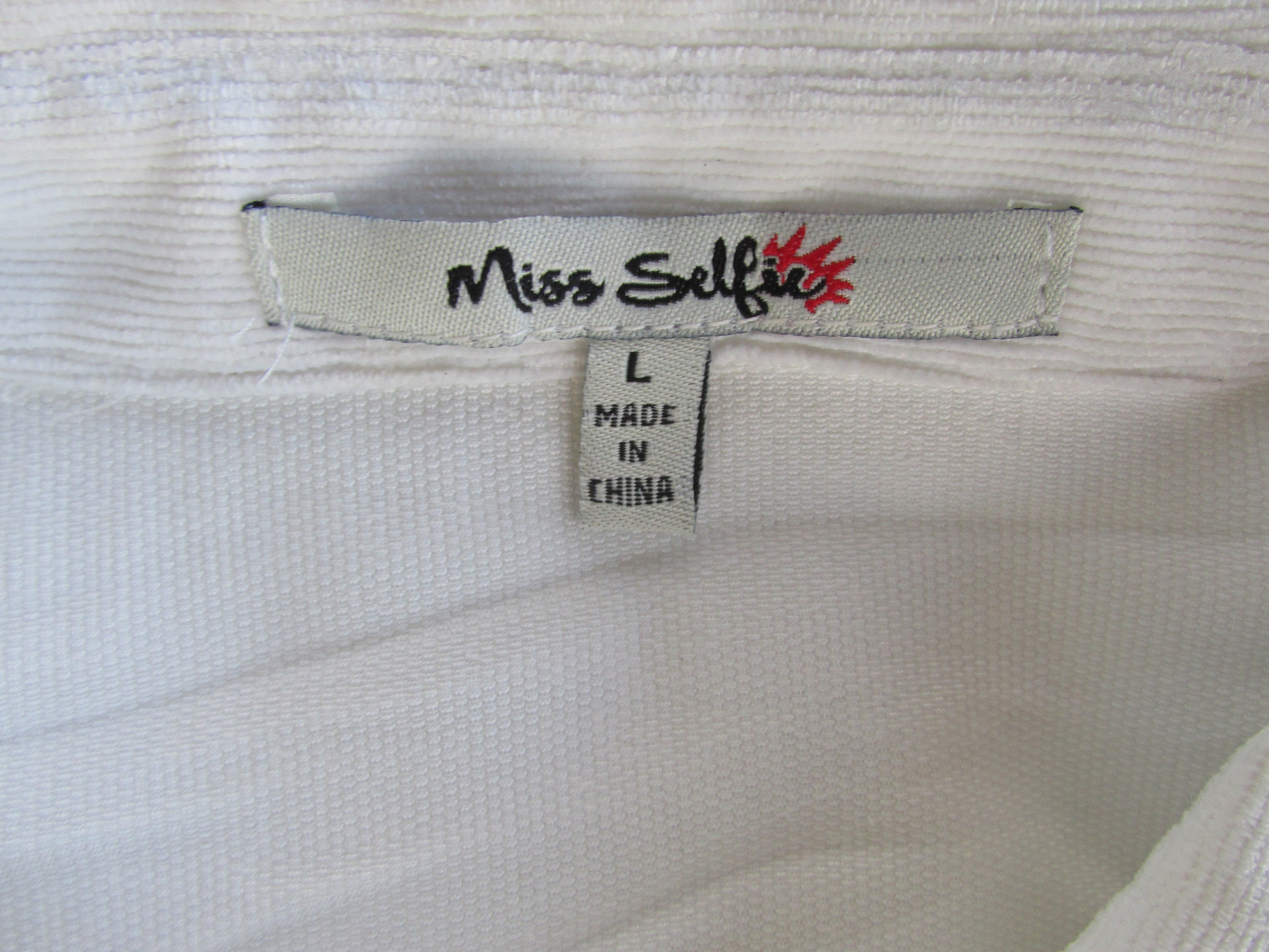 Miss Selfie Pinwale Corduroy Shirt Size 