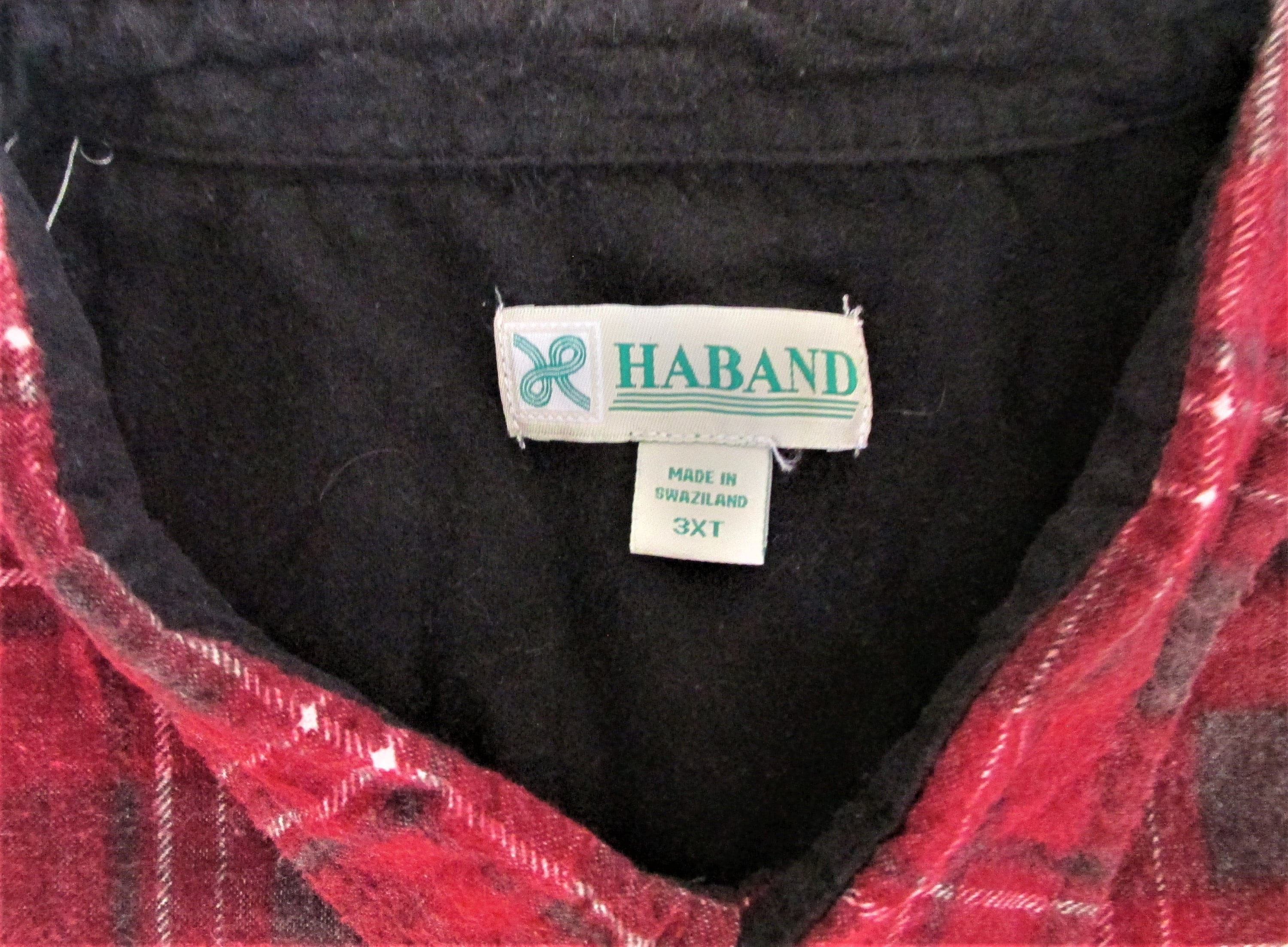 Haband Men's Cotton Flannel Shirt Size 3xltall Etsy