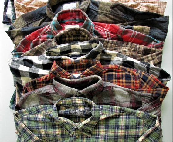 Men's Bulk Flannel Shirts for Crafting/Upcycling … - image 3
