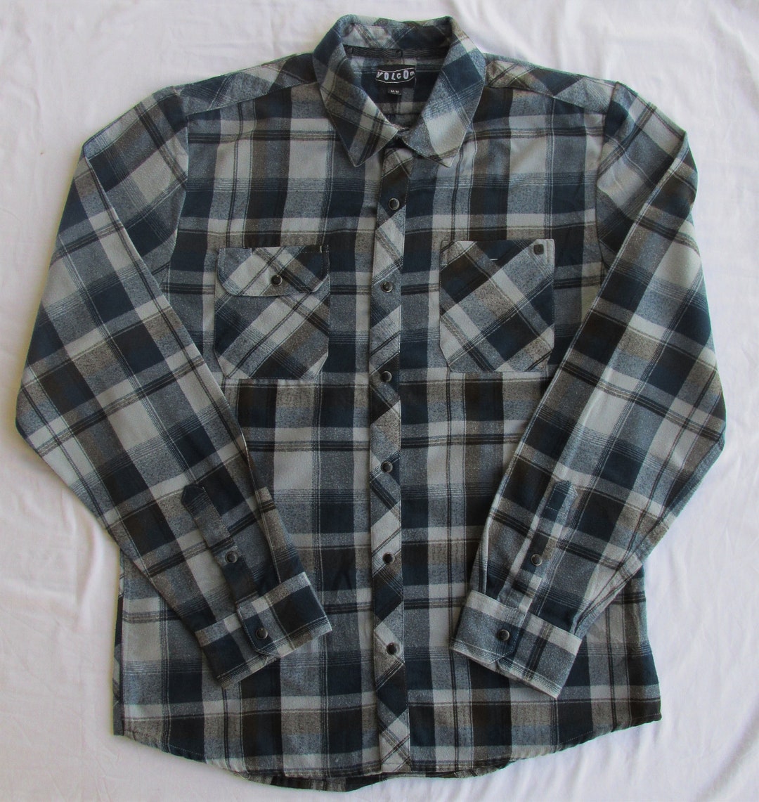 Men's Cotton Flannel Western Shirt Size Medium Etsy