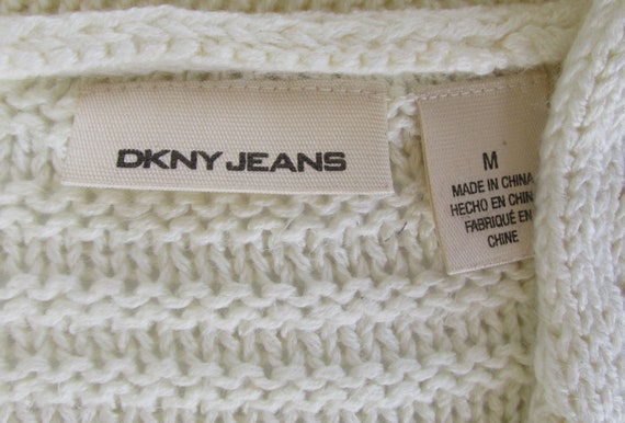 dkny white sweater