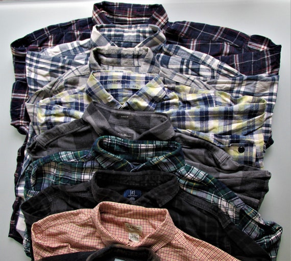 Men's Bulk Flannel Shirts for Crafting/Upcycling … - image 2