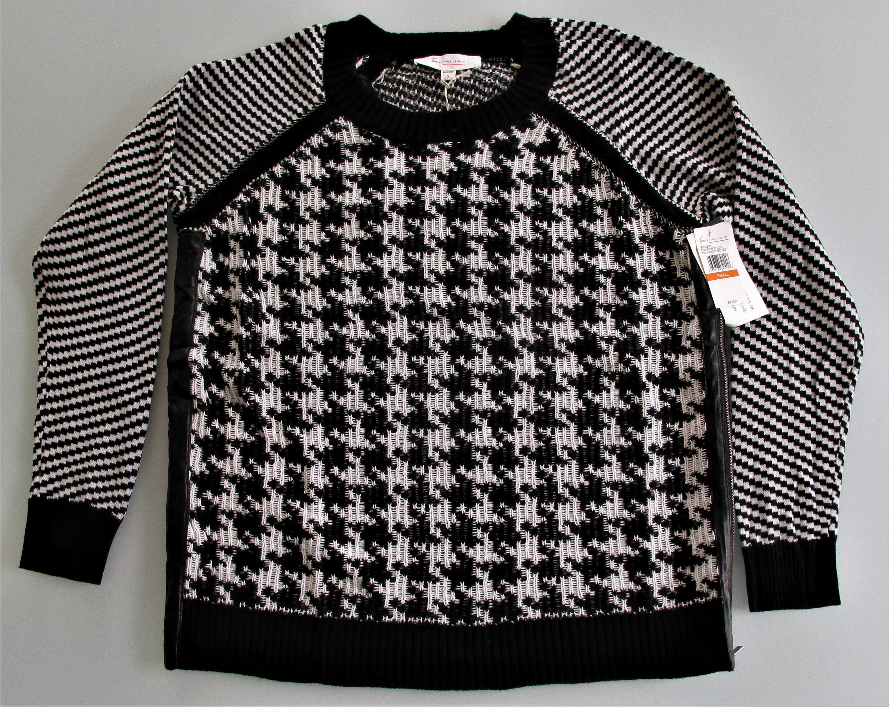Houndstooth Sweater - Etsy