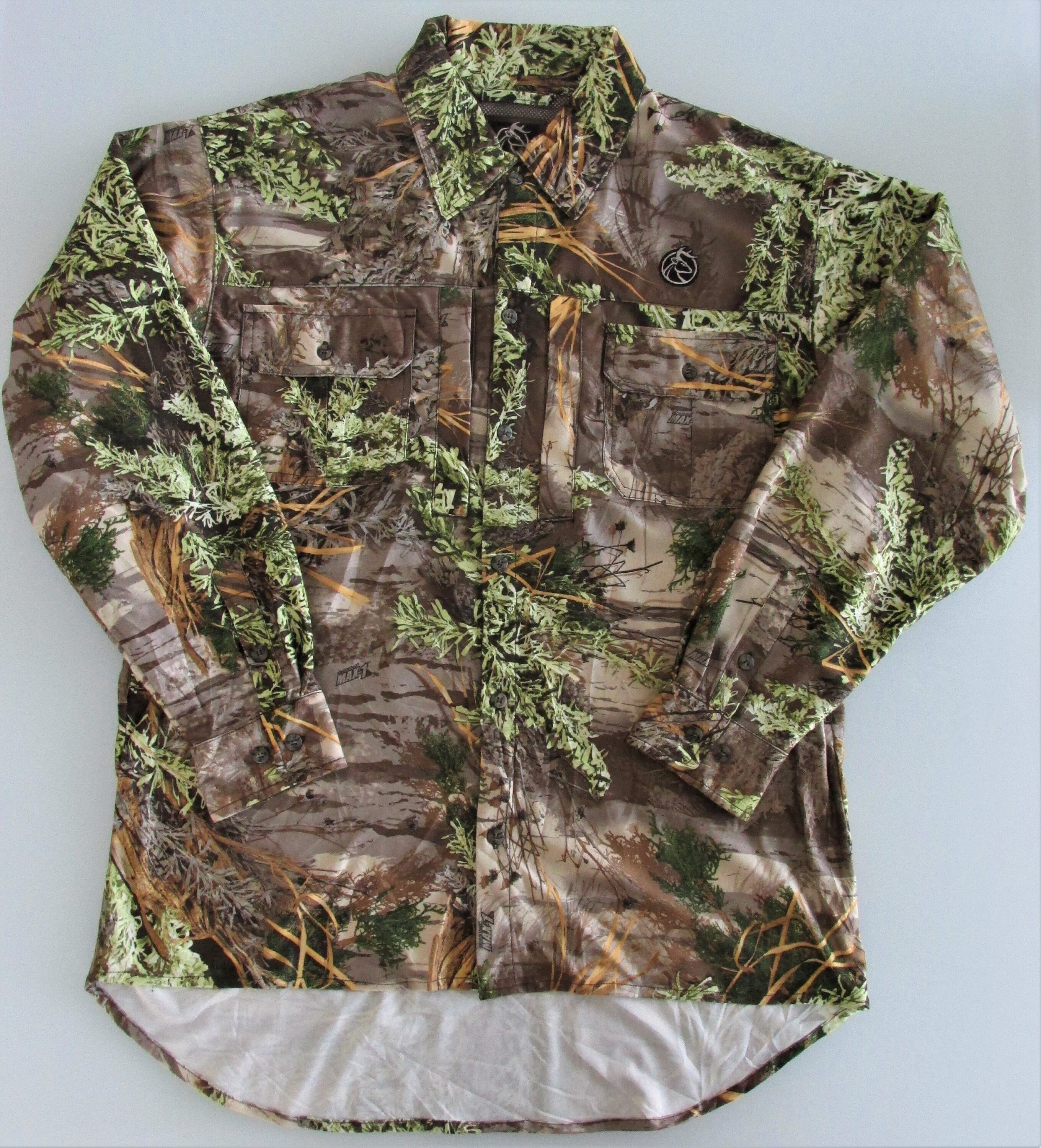 Vintage Rattlers Brand Camo Shirt Mens Large Realtree Breakup Hunting  Distressed Camoflauge Long Sleeve Button Down 