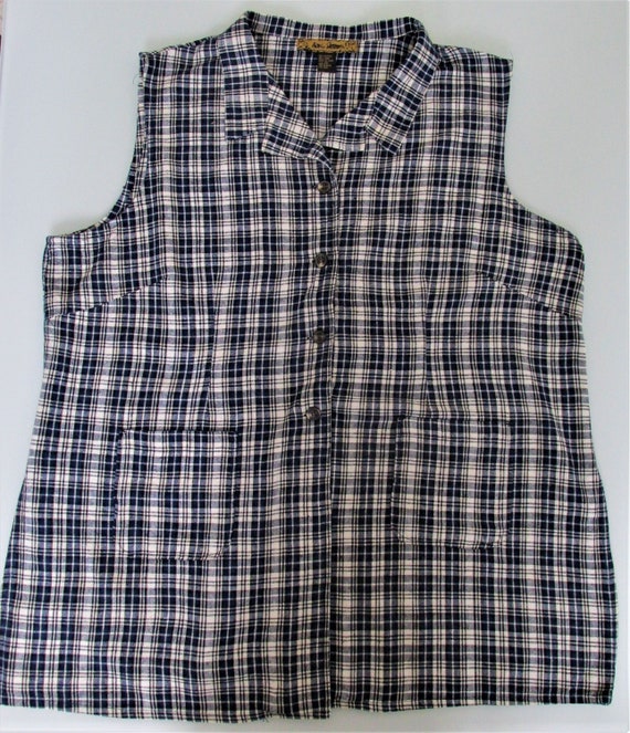 Ashley Stewart Women s Plus Size Sleeveless Cotton Shirt Size 26