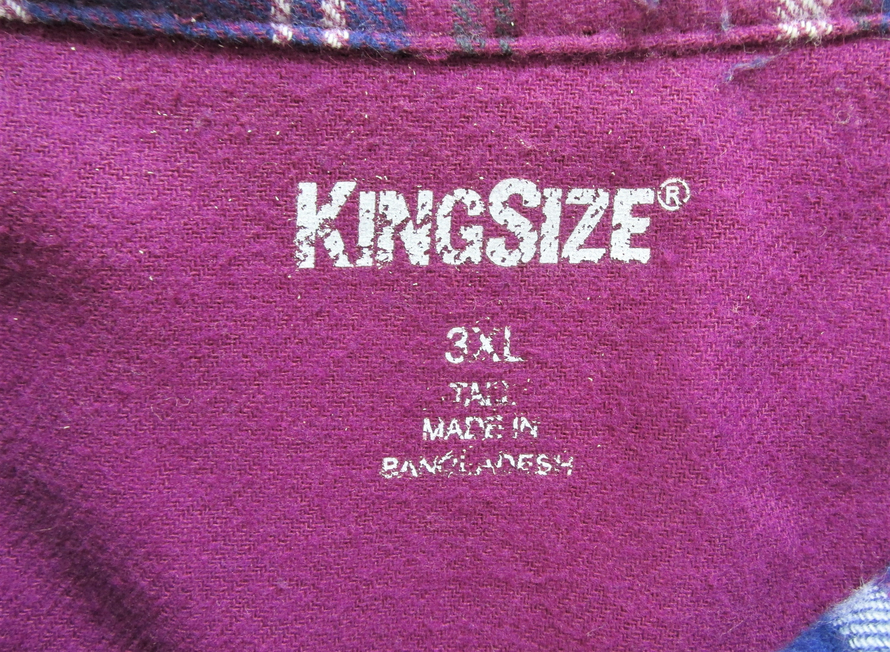 King Size Men's Cotton Flannel Shirt Size 3XL Etsy