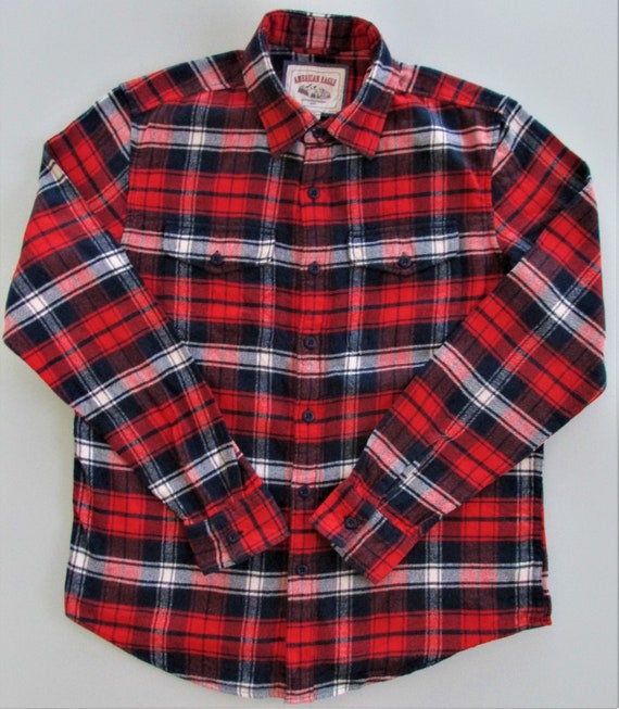 American Eagle Early Chemise en flanelle de coton pour homme Taille Small Etsy Canada