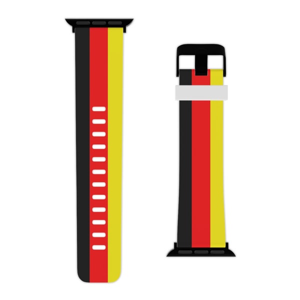 German flag Watch Band for Apple Watch Germany pride Apple Watch Band compatible with series 1,2,3,4,5,6,7,8 SE Ultra gift for friend