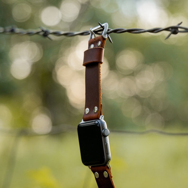 Rustic Apple Watch Handmade Apple Watch Band Rustic Red - Etsy