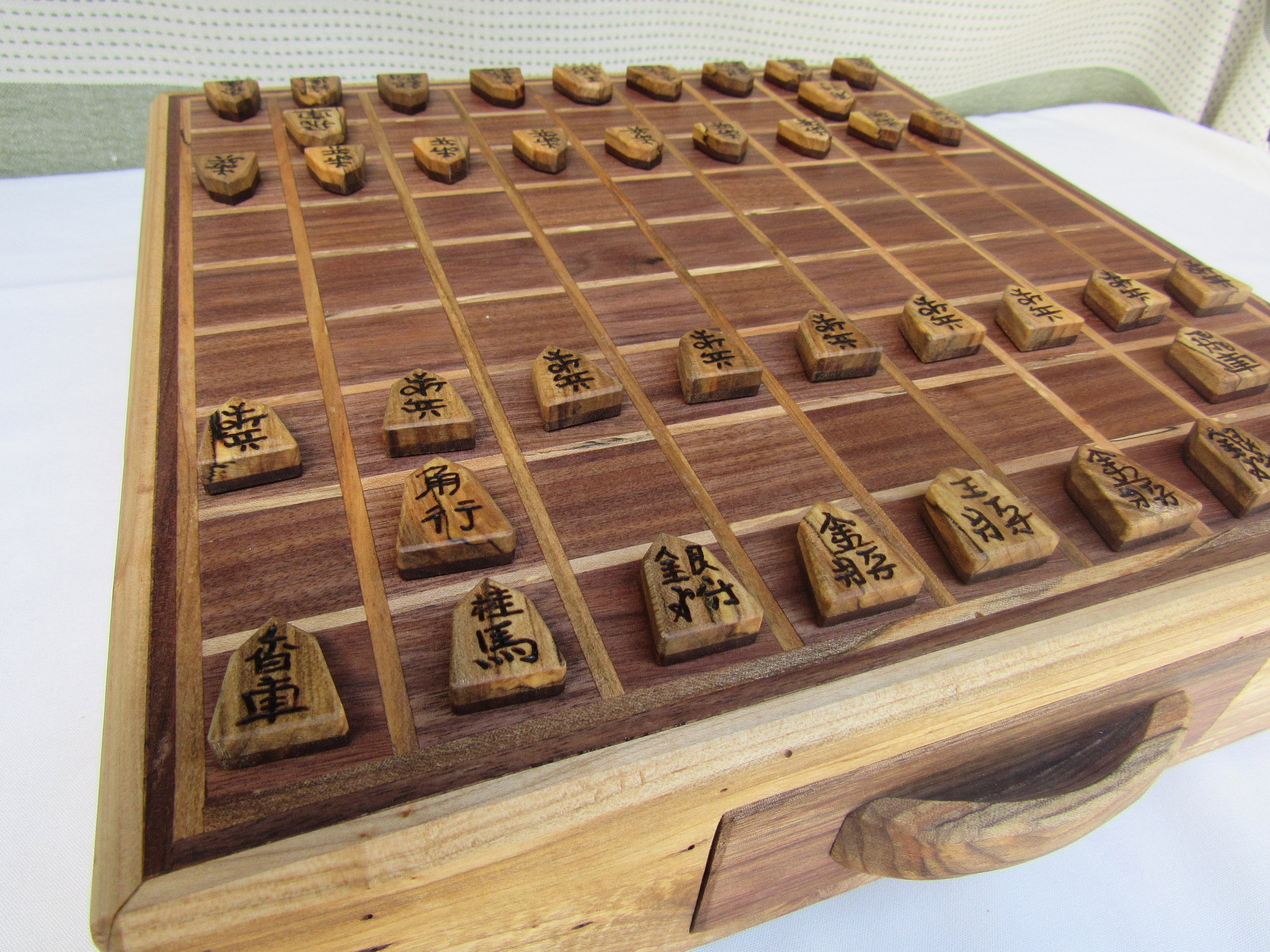 Worldwise Imports 23213 Wood Shogi Game With Folding Board for sale online