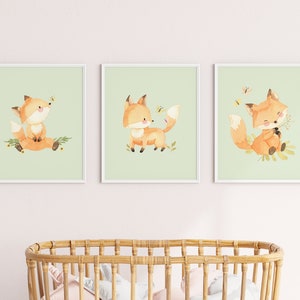 Digital Download: Set of 6 Printable Fox / Woodland Theme - Etsy