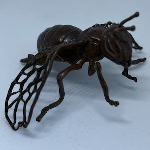 Japanese Bronze Antique Wasp Insect