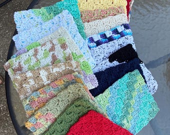 Crocheted Cotton Dish Cloths