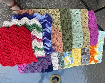 Crocheted Cotton Dish Cloths bundle