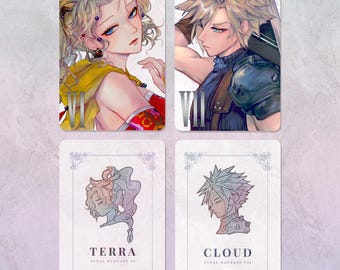 Final Fantasy 6 & 7 Silver Foil Soft Photocards
