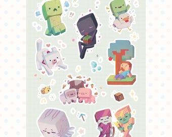 Minecraft Sticker Sheet