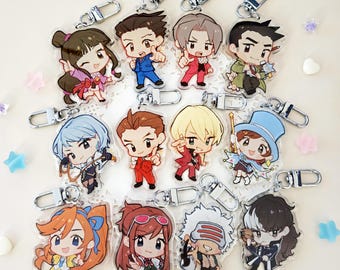 Ace Attorney 2.5" Acrylic Keychains