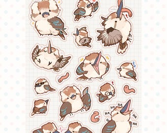 Kookaburra Shenanigans Sticker Sheet