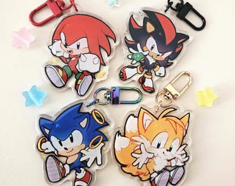 Hedgehog & Friends 2.5" Acrylic Keychains